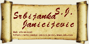 Srbijanka Janičijević vizit kartica